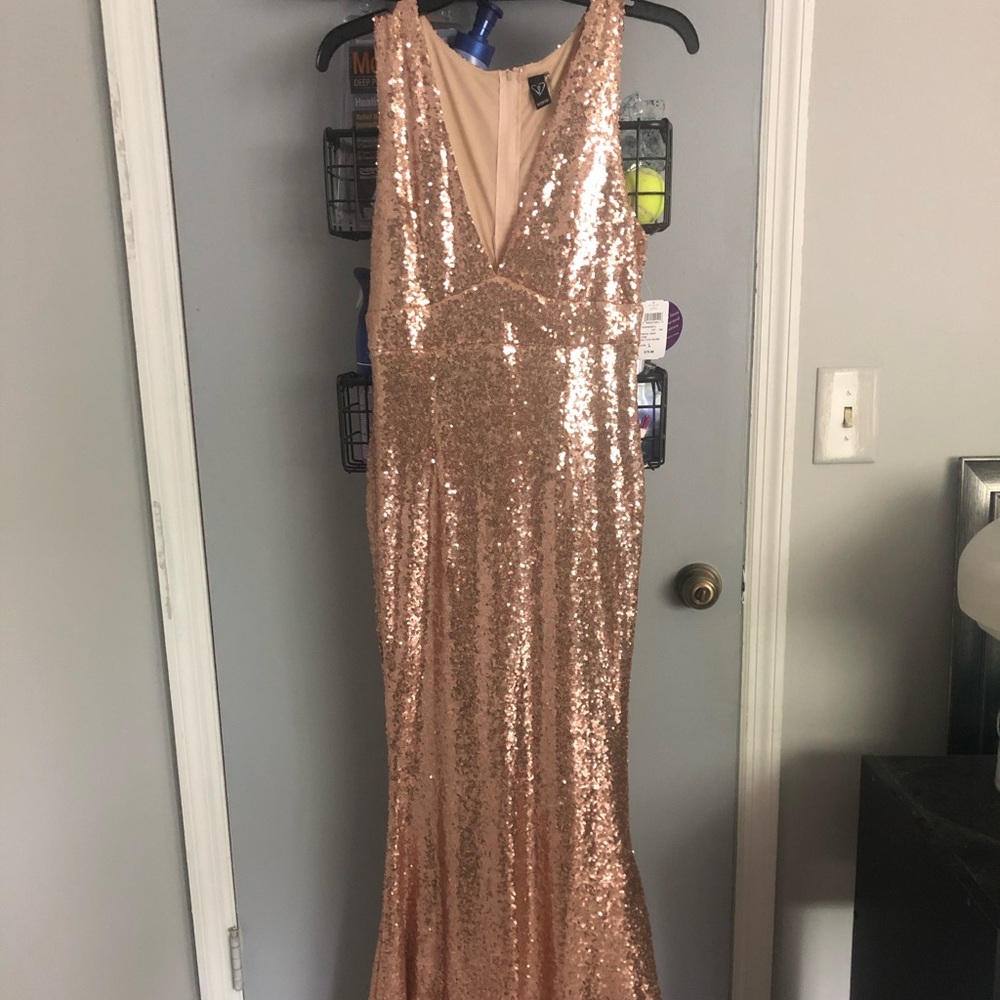 Rose Gold Sequin Dress